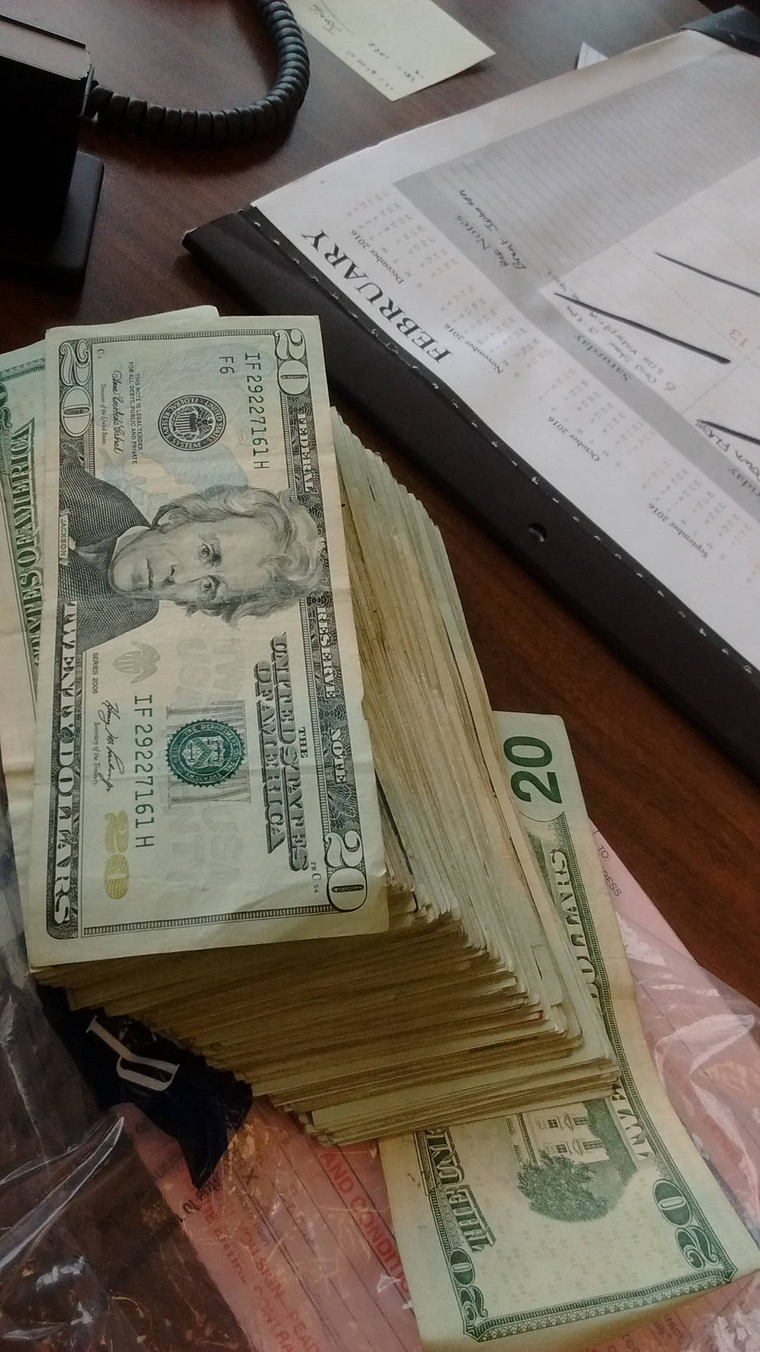 Download Tall Pile Money iPhone Wallpaper