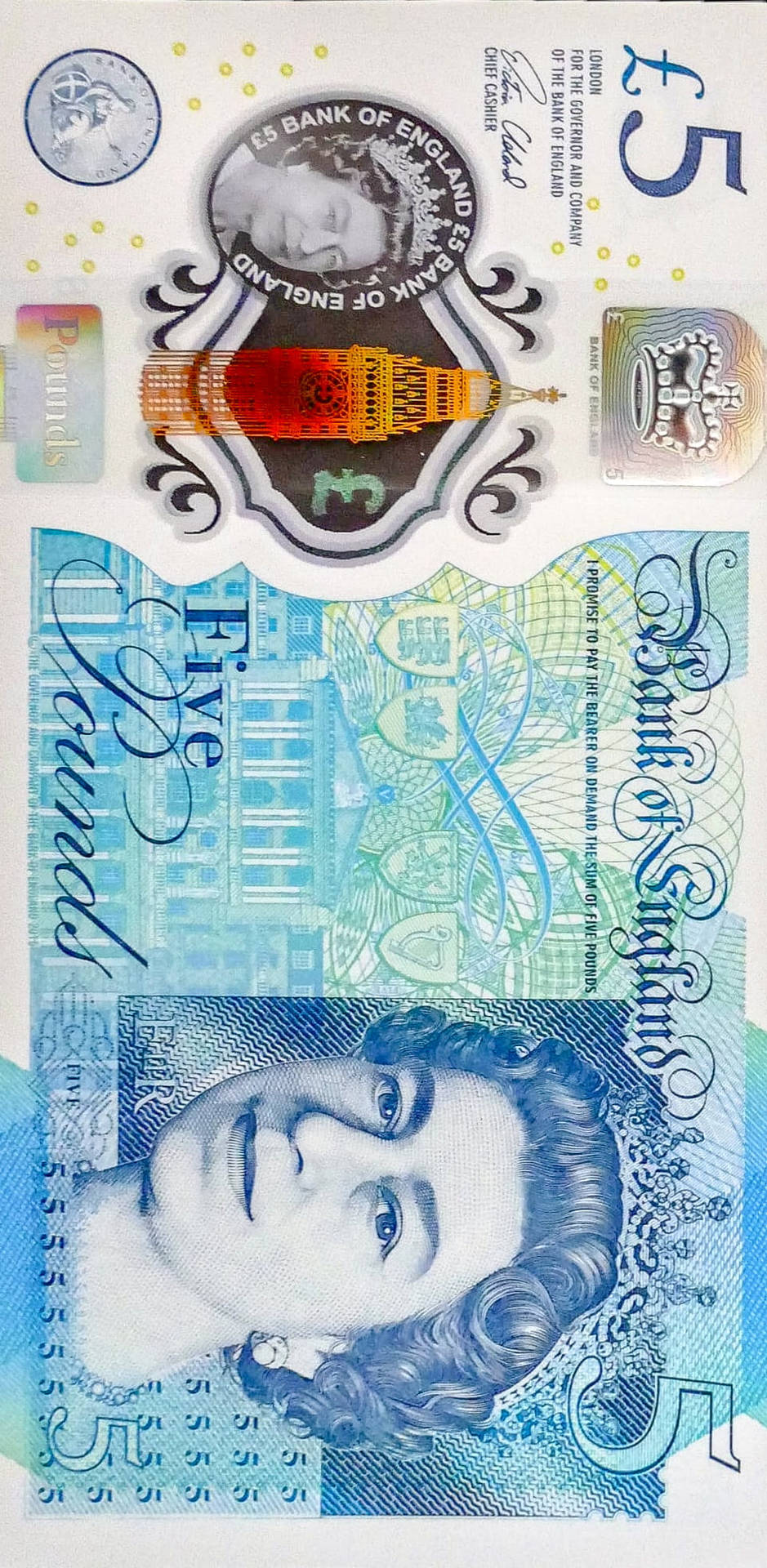 Download Five Pounds Money iPhone Wallpaper