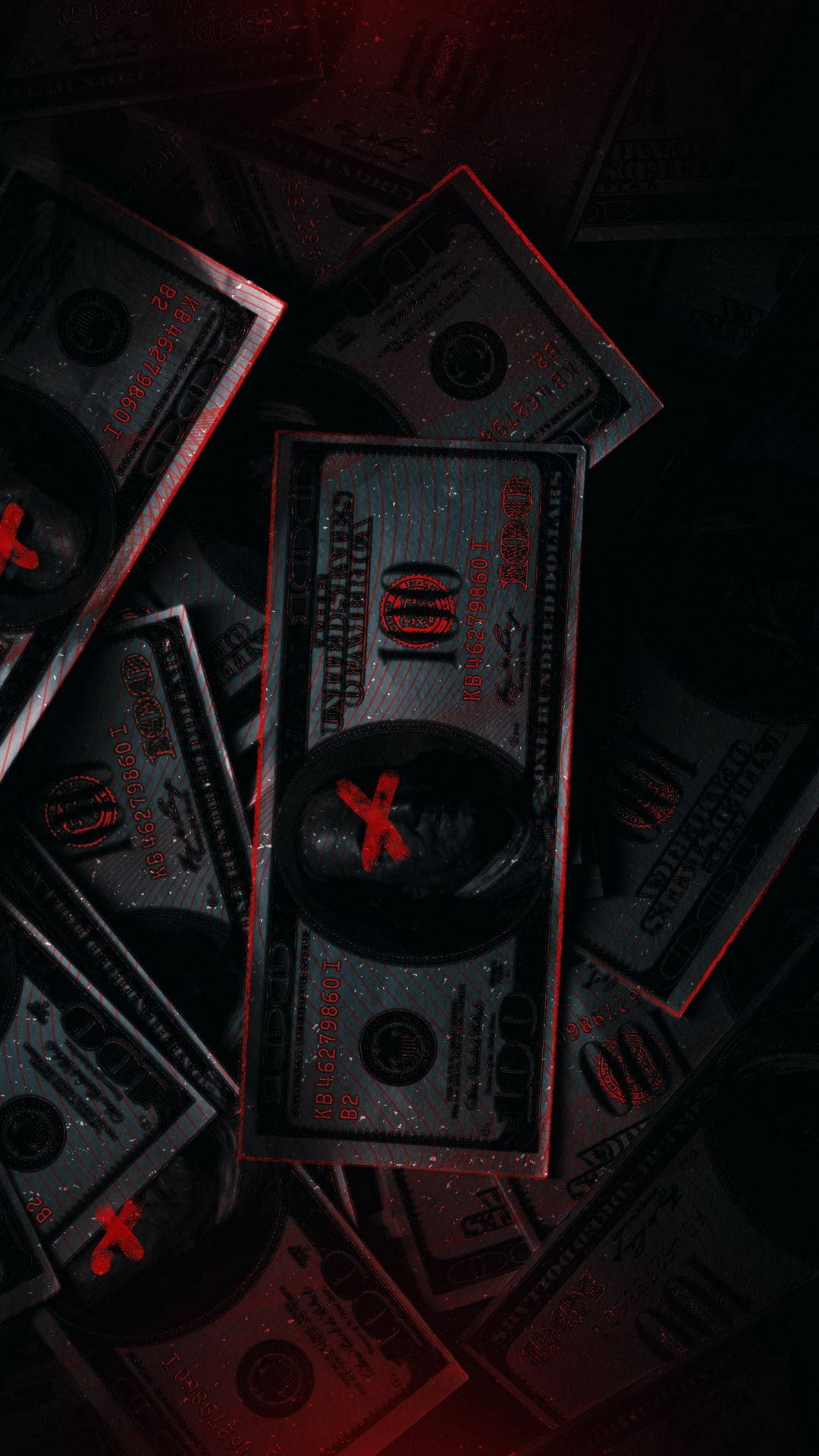 Download Vandalized Money iPhone Wallpaper