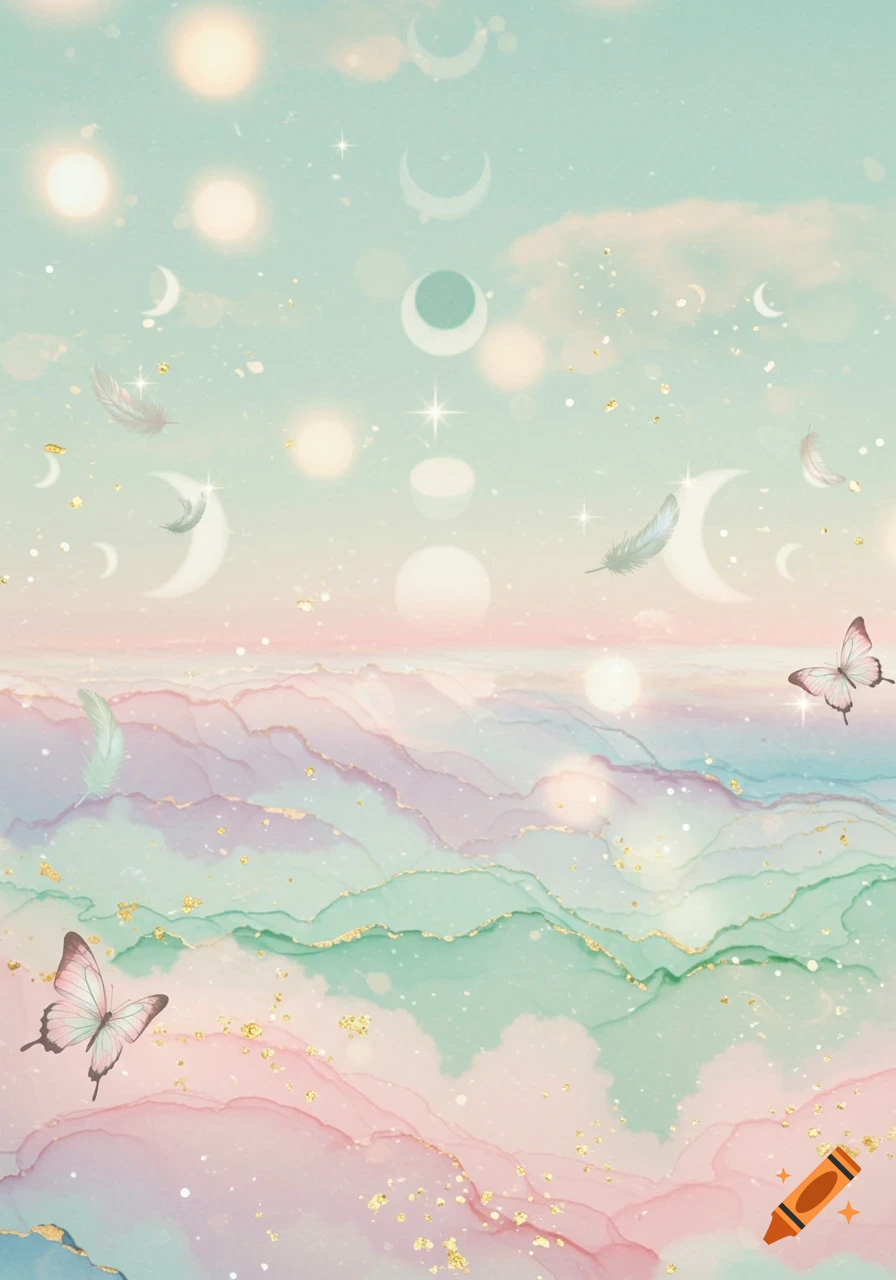 Cute Pastel iPhone Wallpaper created on Craiyon