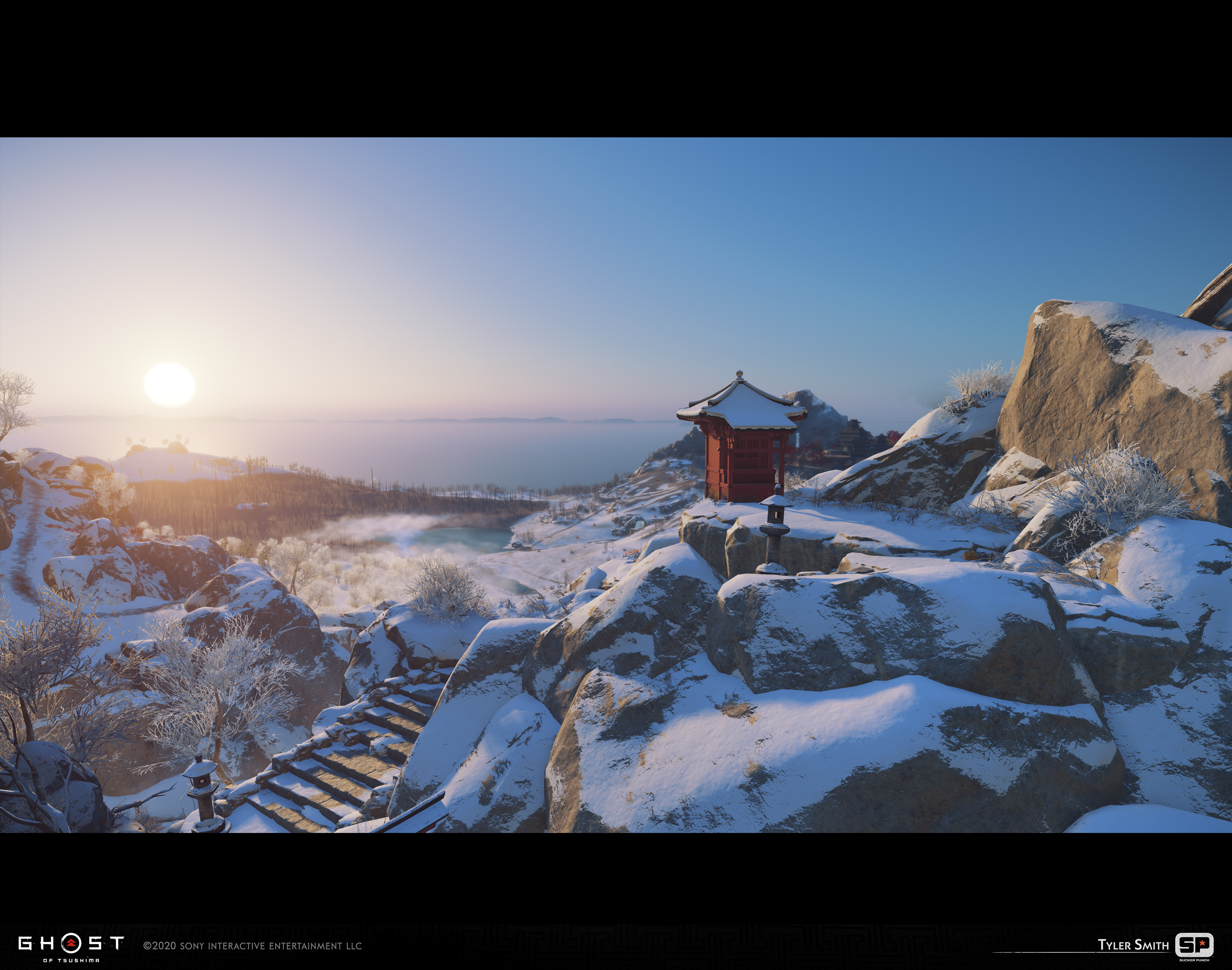 Ghost of Tsushima: Snow Lit Peak Shrine