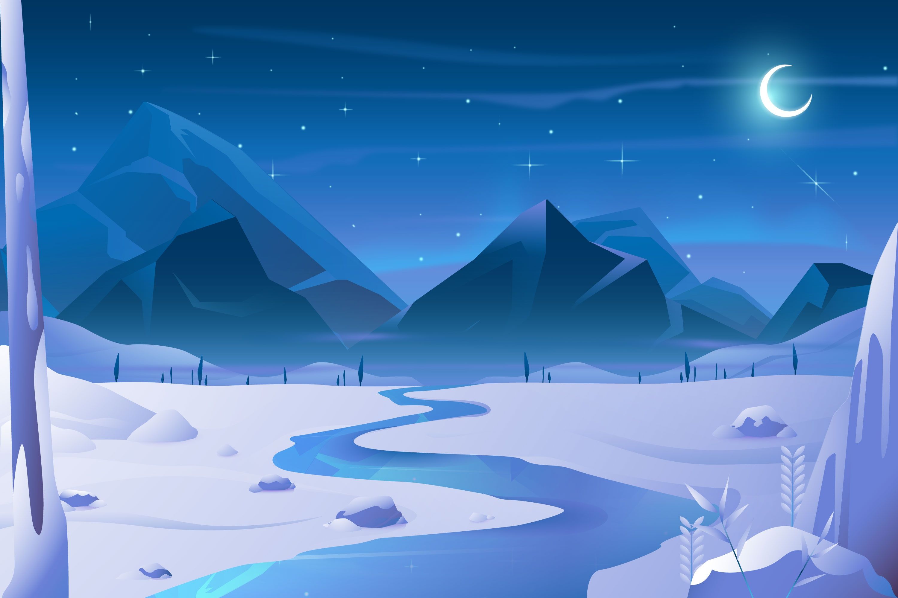 Winter Art Wallpaper, HD Winter Art Background on WallpaperBat