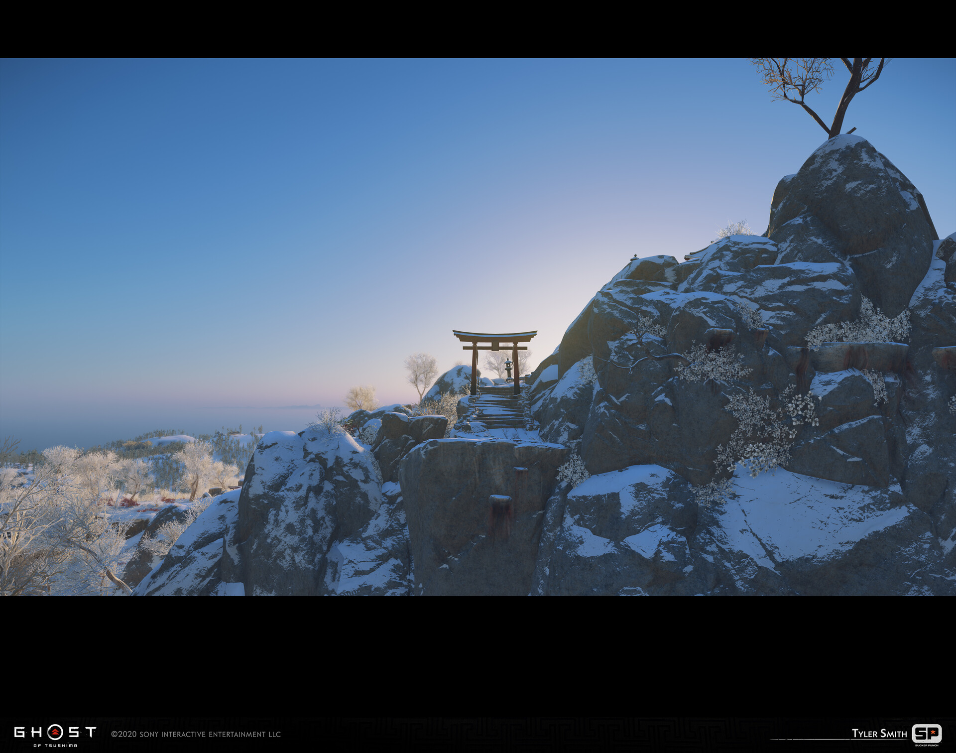 Ghost of Tsushima: Snow Lit Peak Shrine