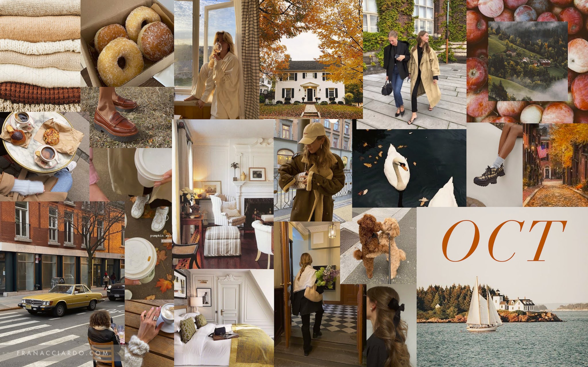 October Moodboard (Desktop + iPhone Wallpaper)