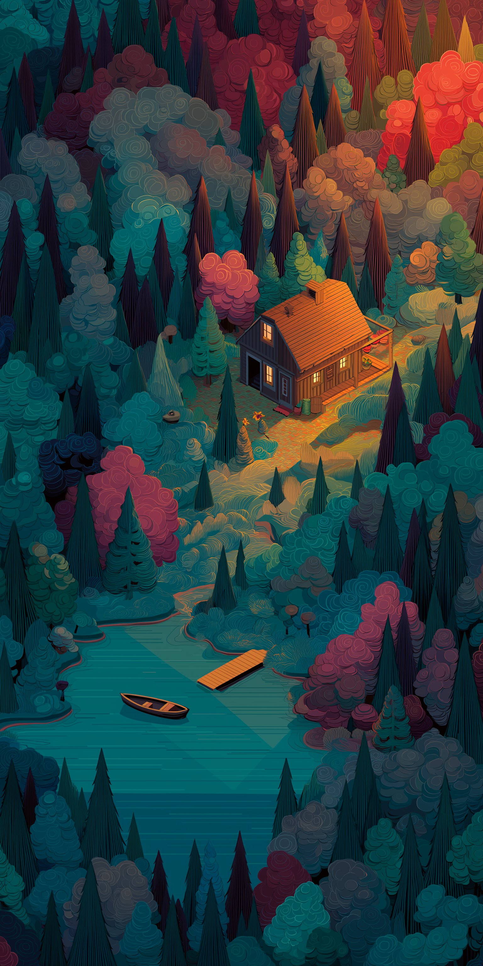 Minimal landscape wallpaper pack for iPhone