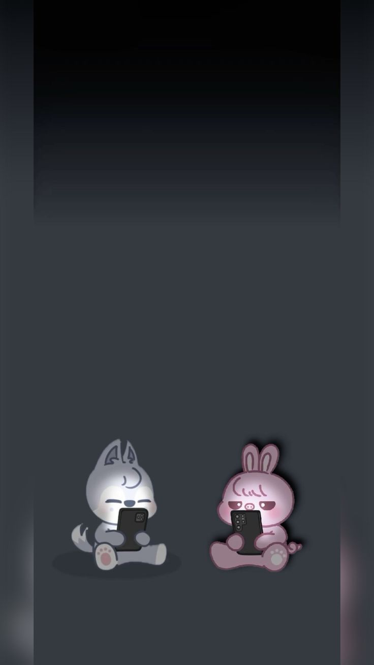 Skzoo Wolf Chan and Dwaekki home screen wallpaper background