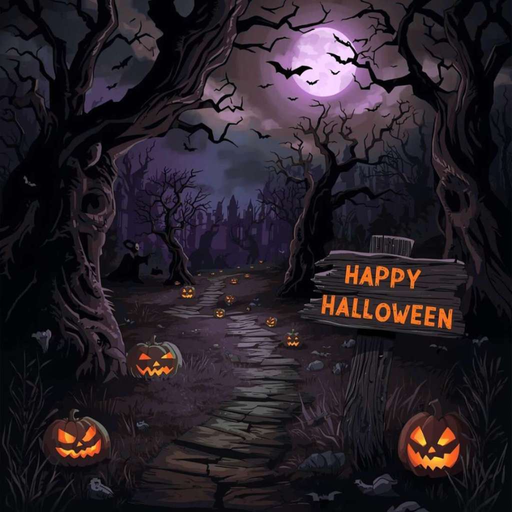Happy Halloween Image. Creative And Colorful Image For Everyone