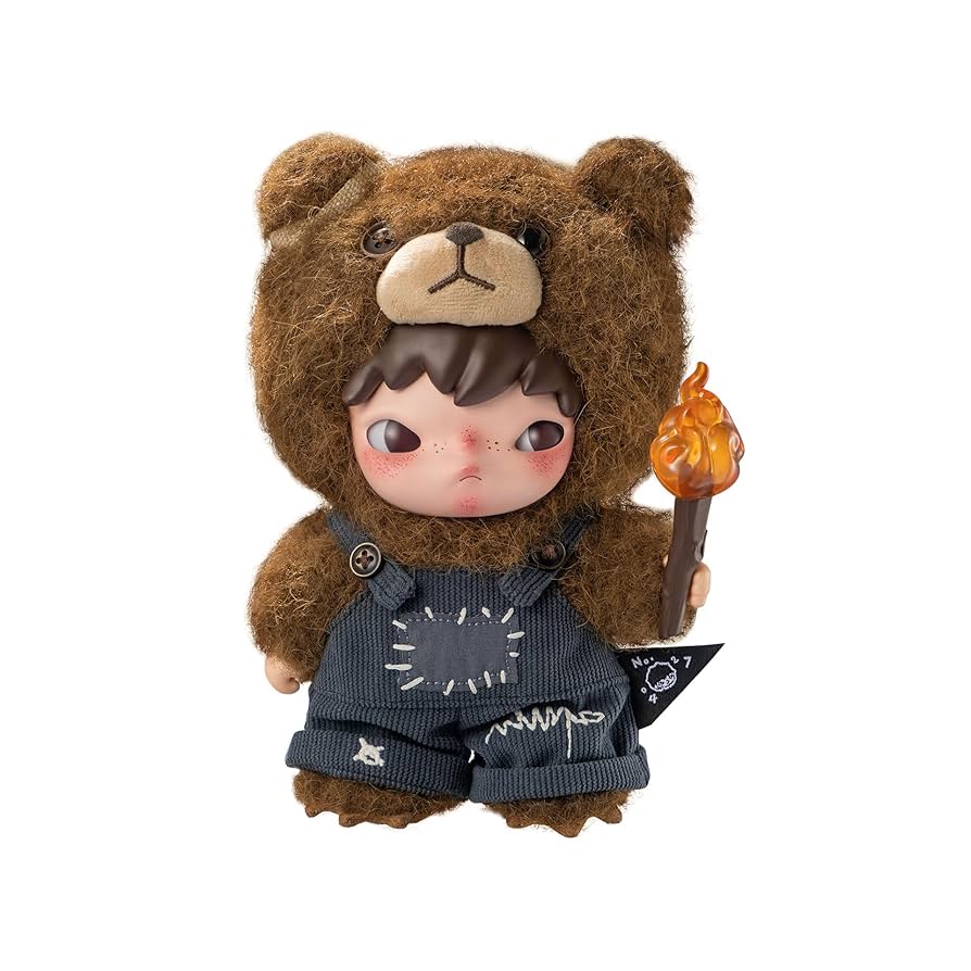 POP MART Hirono Living Wild Fight For Joy Plush Doll 6.3 Inches Collectible Toys Home Decorations, Holiday Birthday Gifts For Girls And Boys, Toys & Games