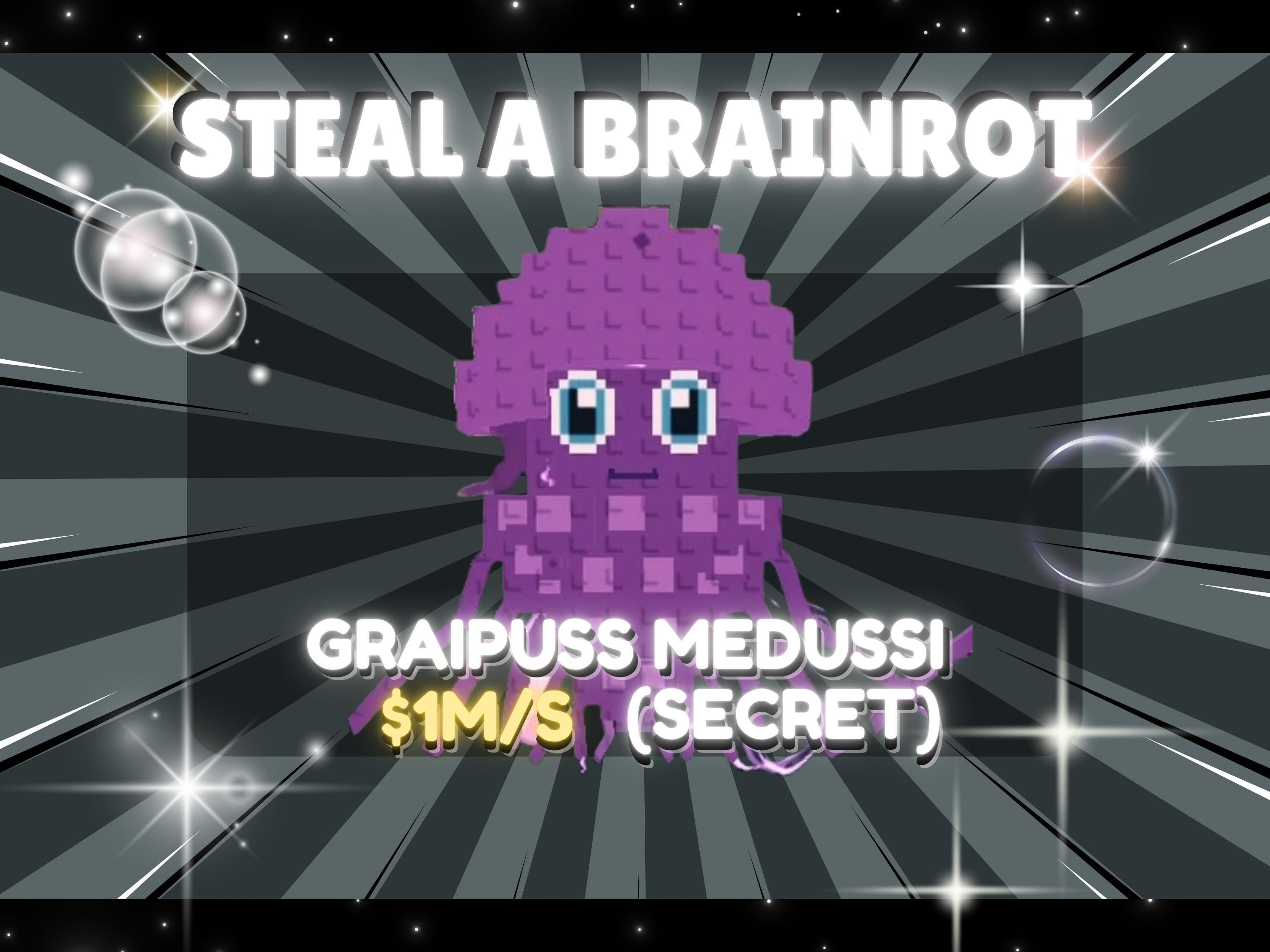 Roblox Steal A Brainrot Medussi. SECRETM S. (1 PIECE)
