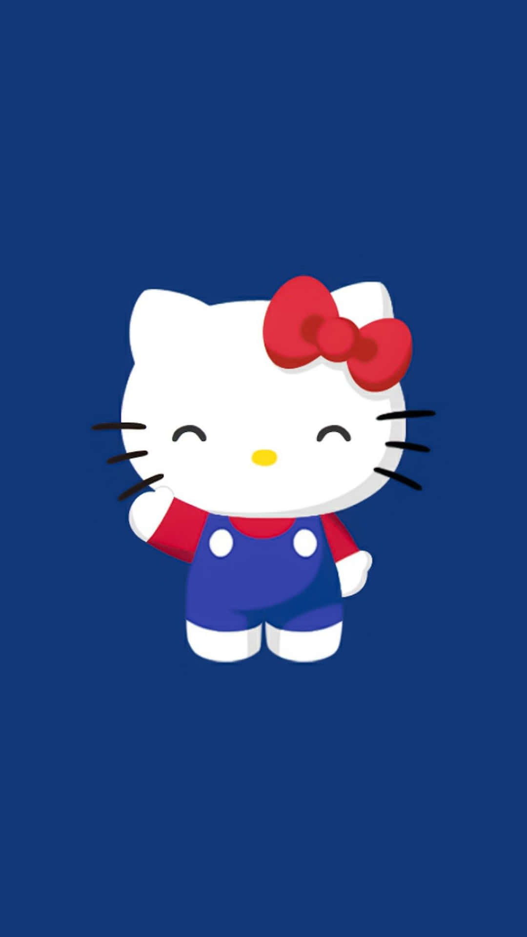 Download Hello Kitty Cute Blue Background Wallpaper