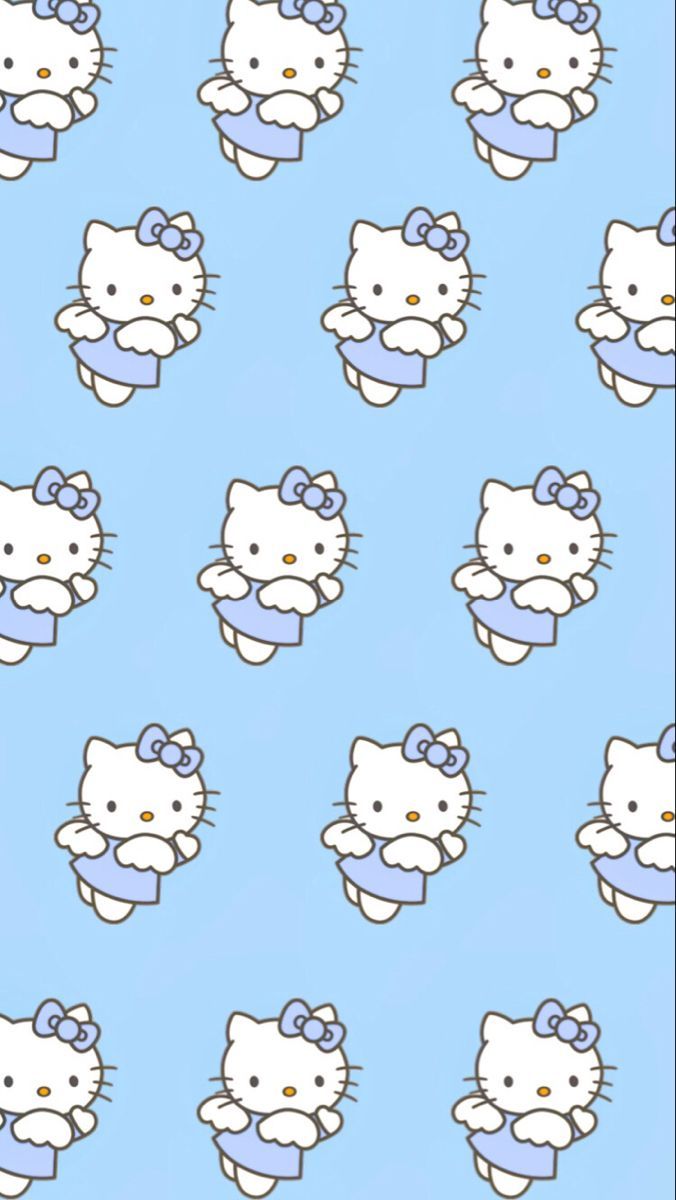 Blue Hello Kitty Wallpaper, HD Blue Hello Kitty Background on WallpaperBat