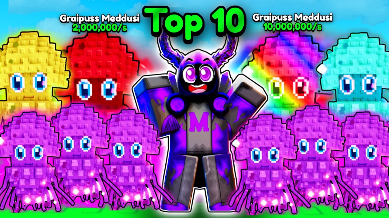 I got TOP 10 on LEADERBOARD using only GRAIPUSS SECRETS in Steal a Brainrot!