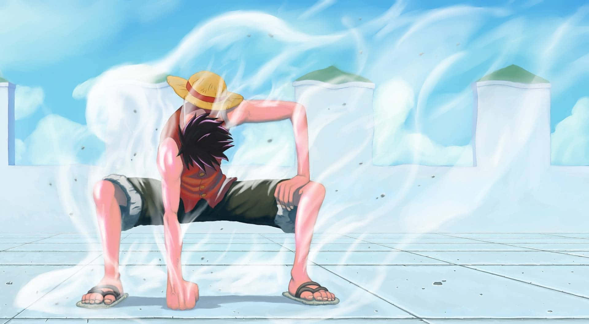 Download Raftel, an Island of Legends, as Seen From Enies Lobby Wallpaper