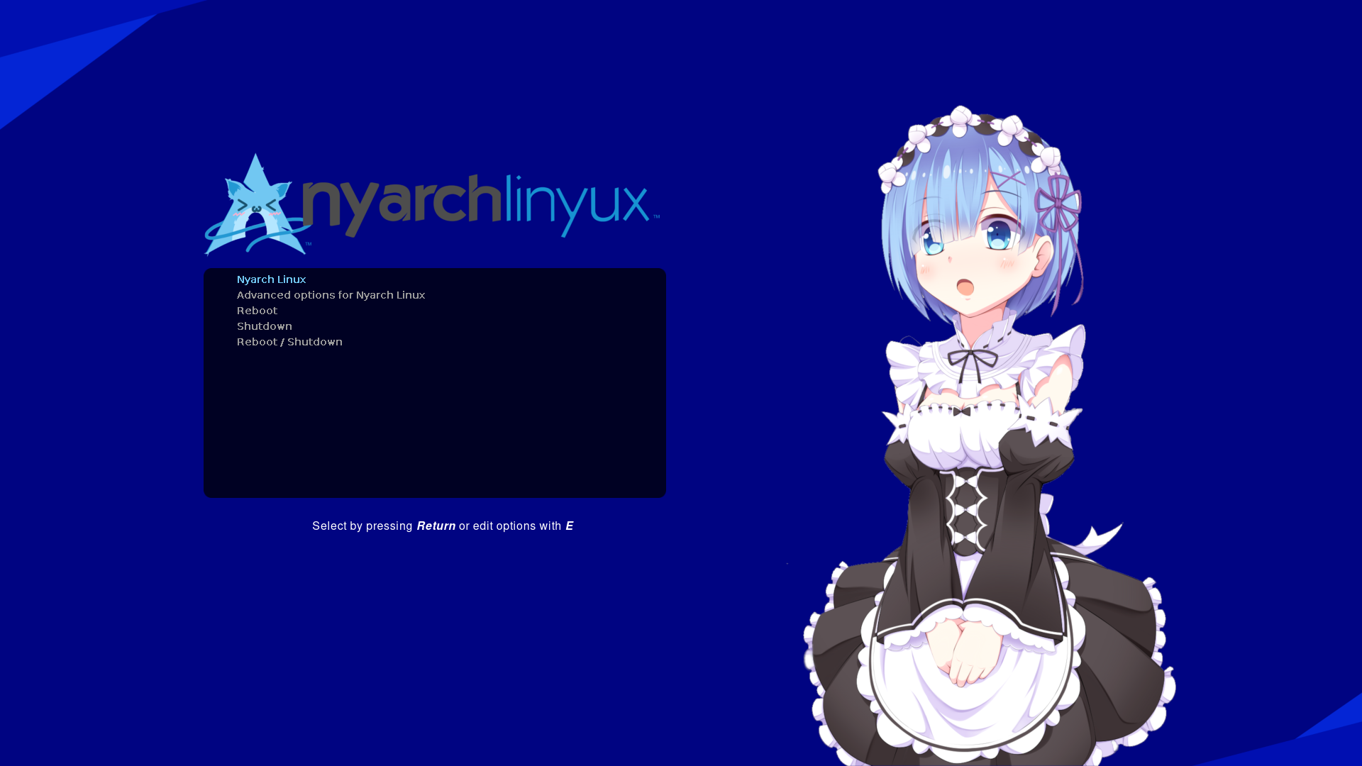 tis time once again. i changed even more things to fully finish Nyarch Linyux