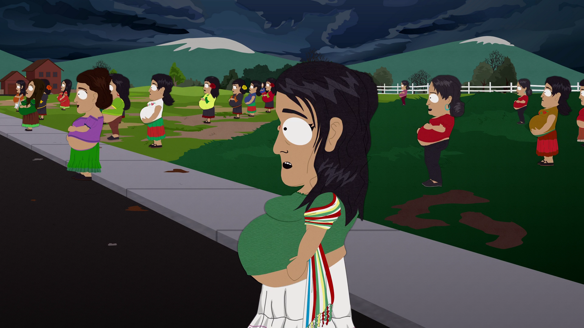 Pregnant Mexican Women. South Park Public Library