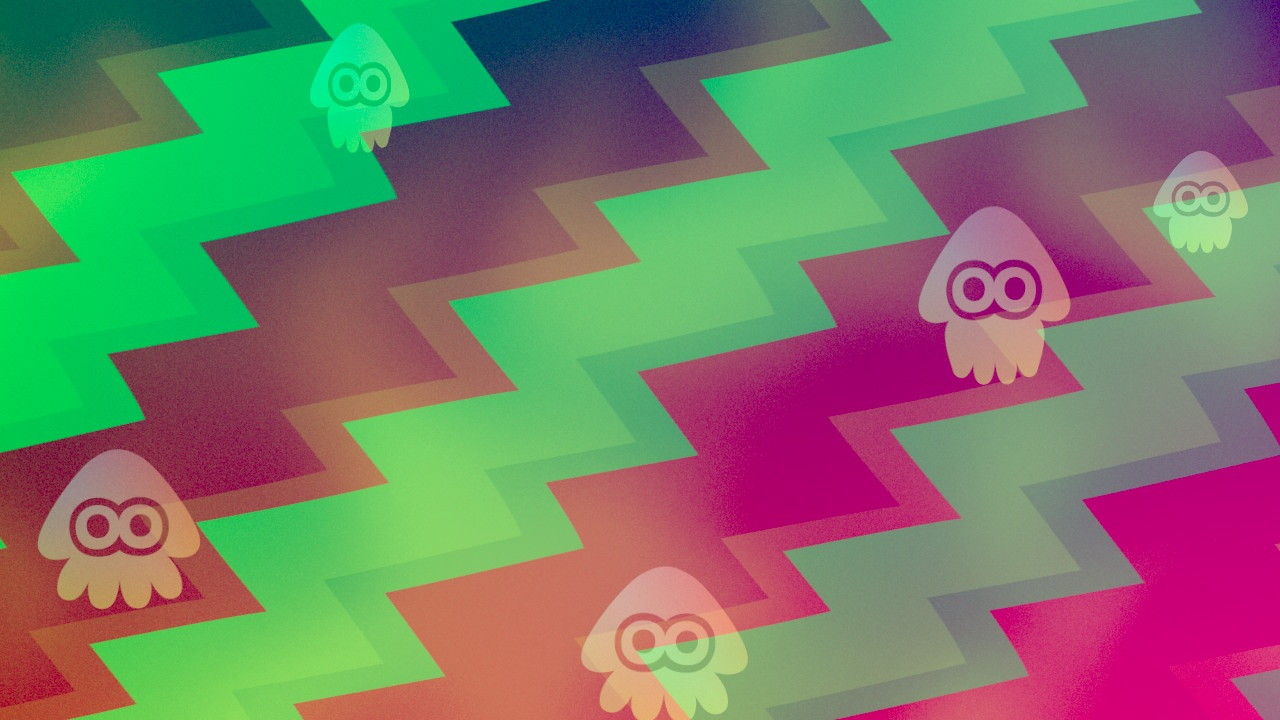 The loading screen and match background in Splatoon 2