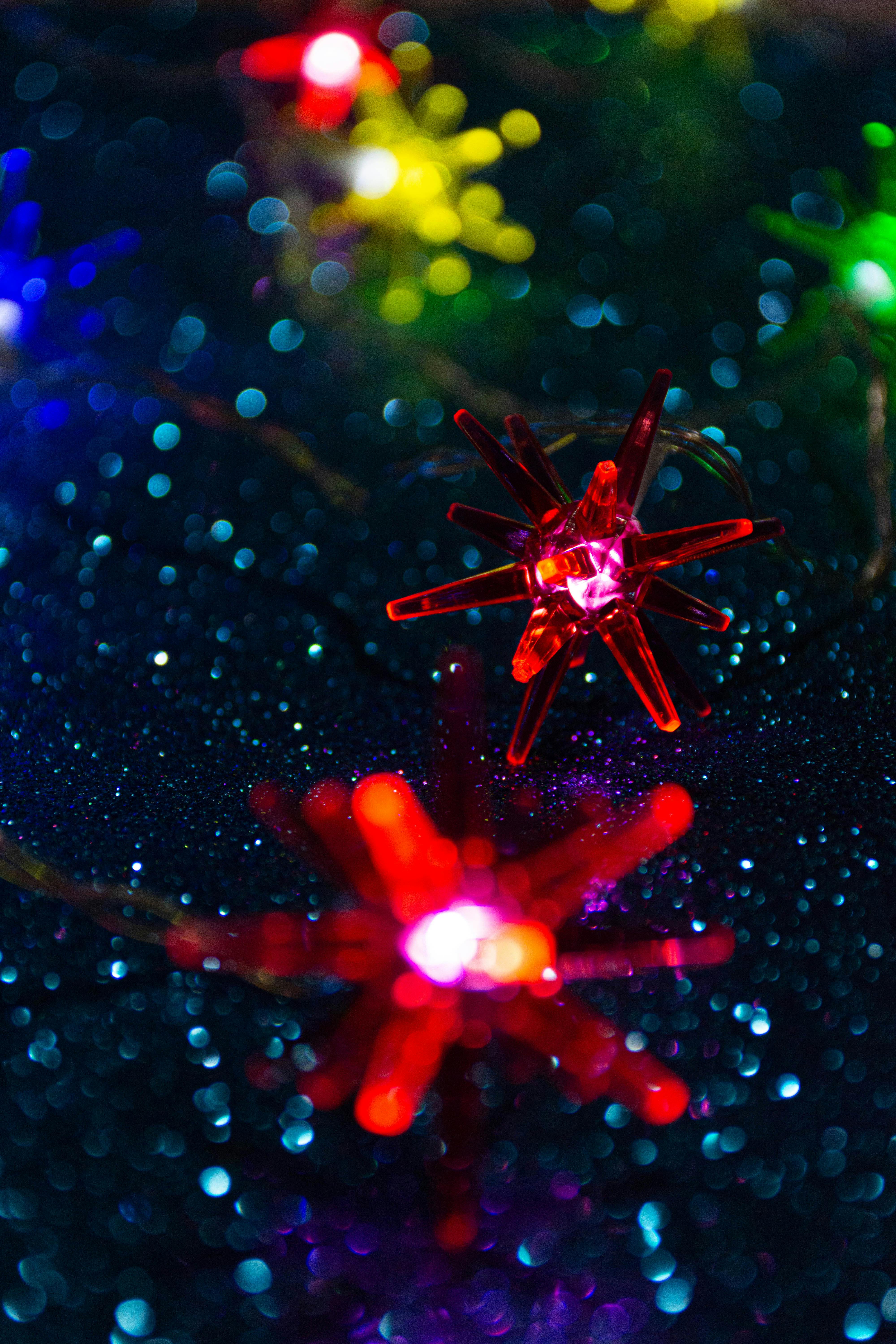 Close up of Christmas Lights · Free
