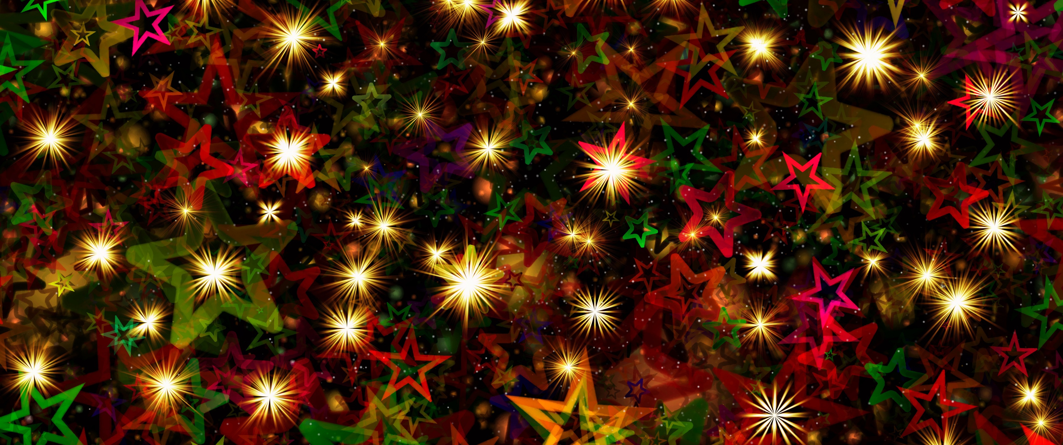 Christmas Stars Wallpaper 4K, Christmas decoration, Advent