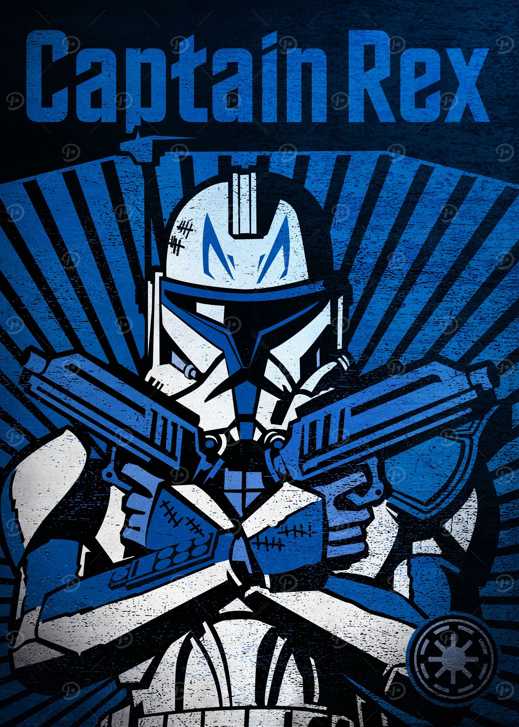 Captain Rex' Poster, picture, metal print, paint