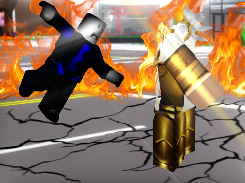 Roblox Egor attacked by a woman in golden armour