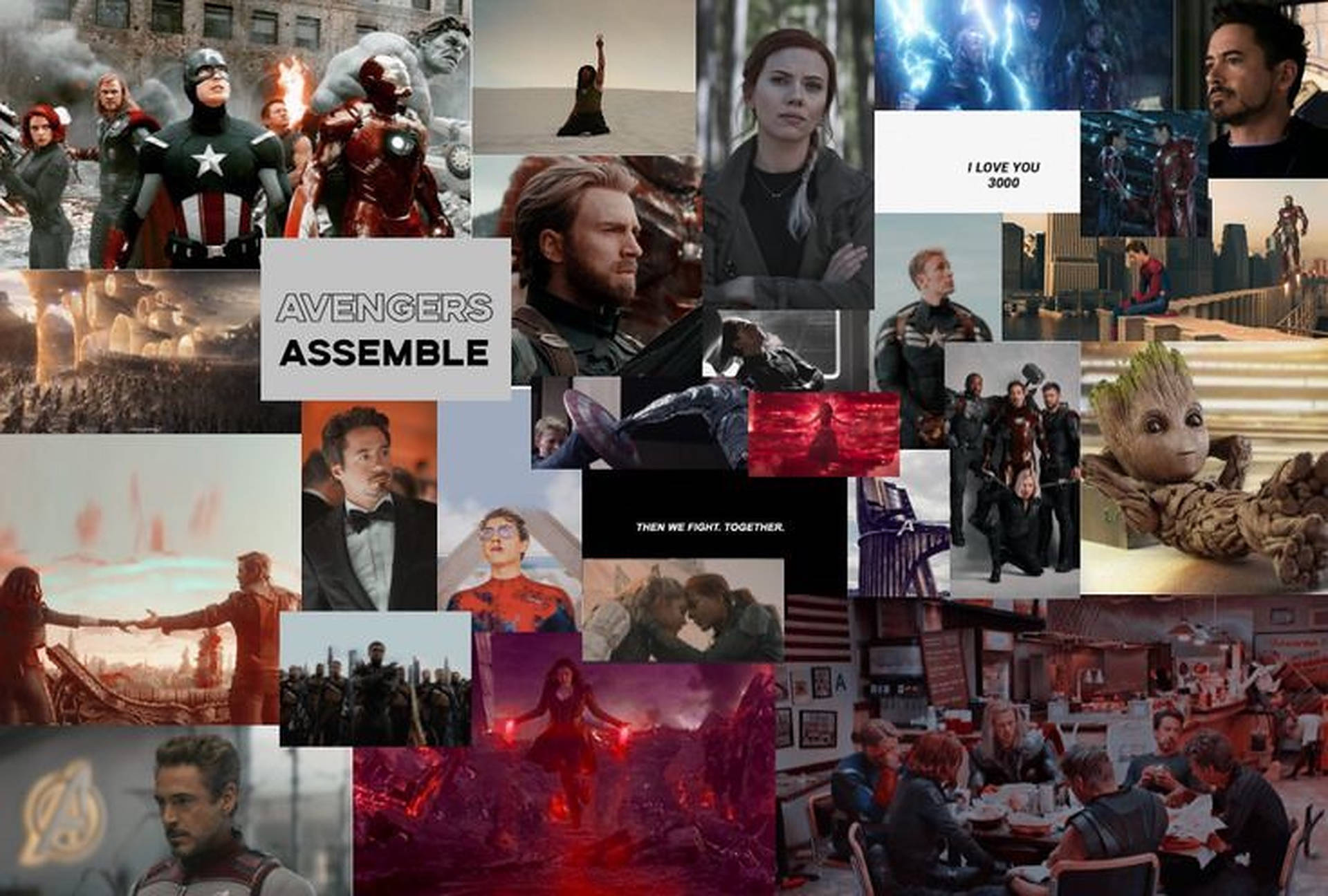 Download Avengers Assemble Aesthetic Collage Wallpaper