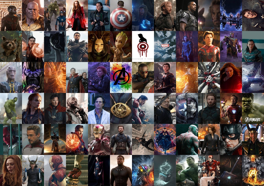 Marvel Aesthetic Photo Collage. Avengers Wall Collage Kit. Avengers Super Hero Room Decor ( DIGITAL DOWNLOAD ) PCS