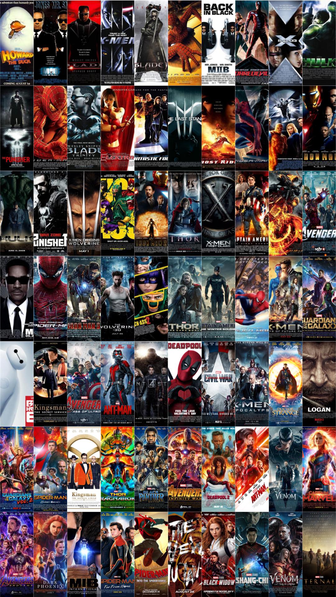 Marvel Movie Poster Collage