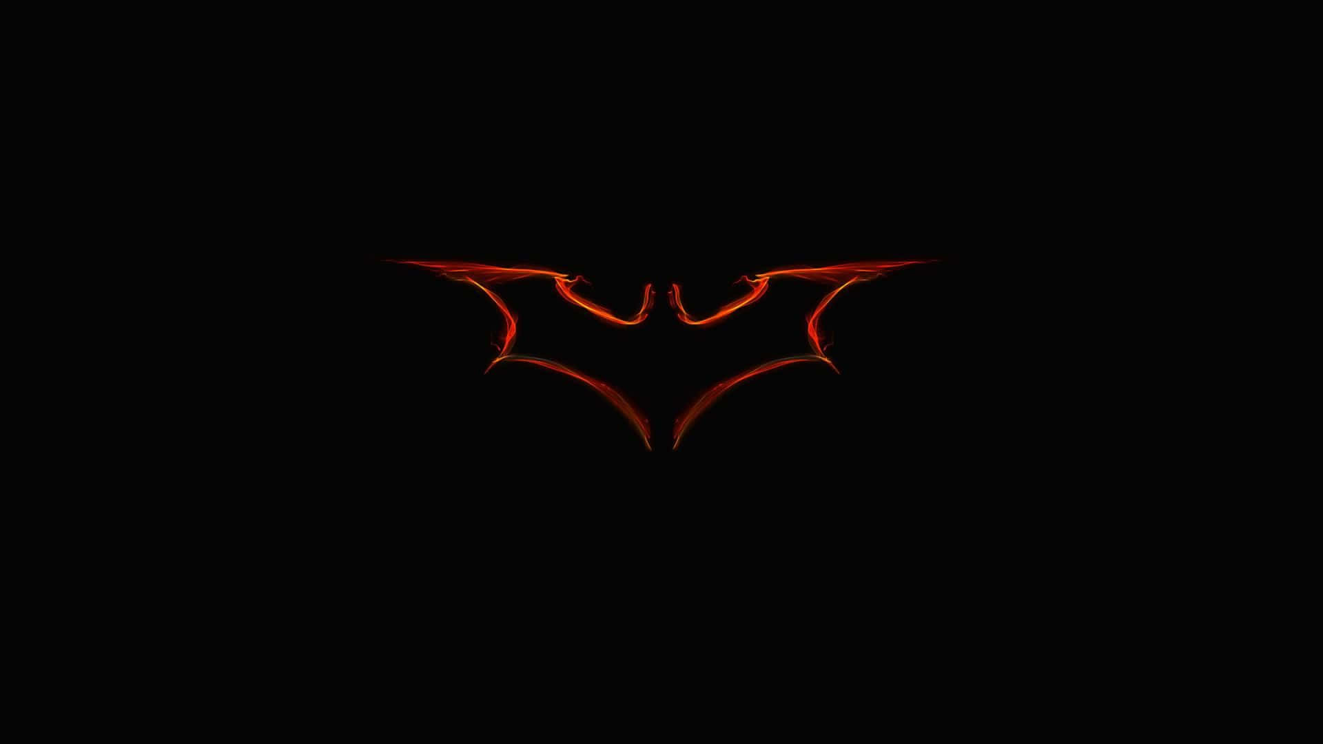 Download The Red Batman Logo Symbol of Power and Justice Wallpaper