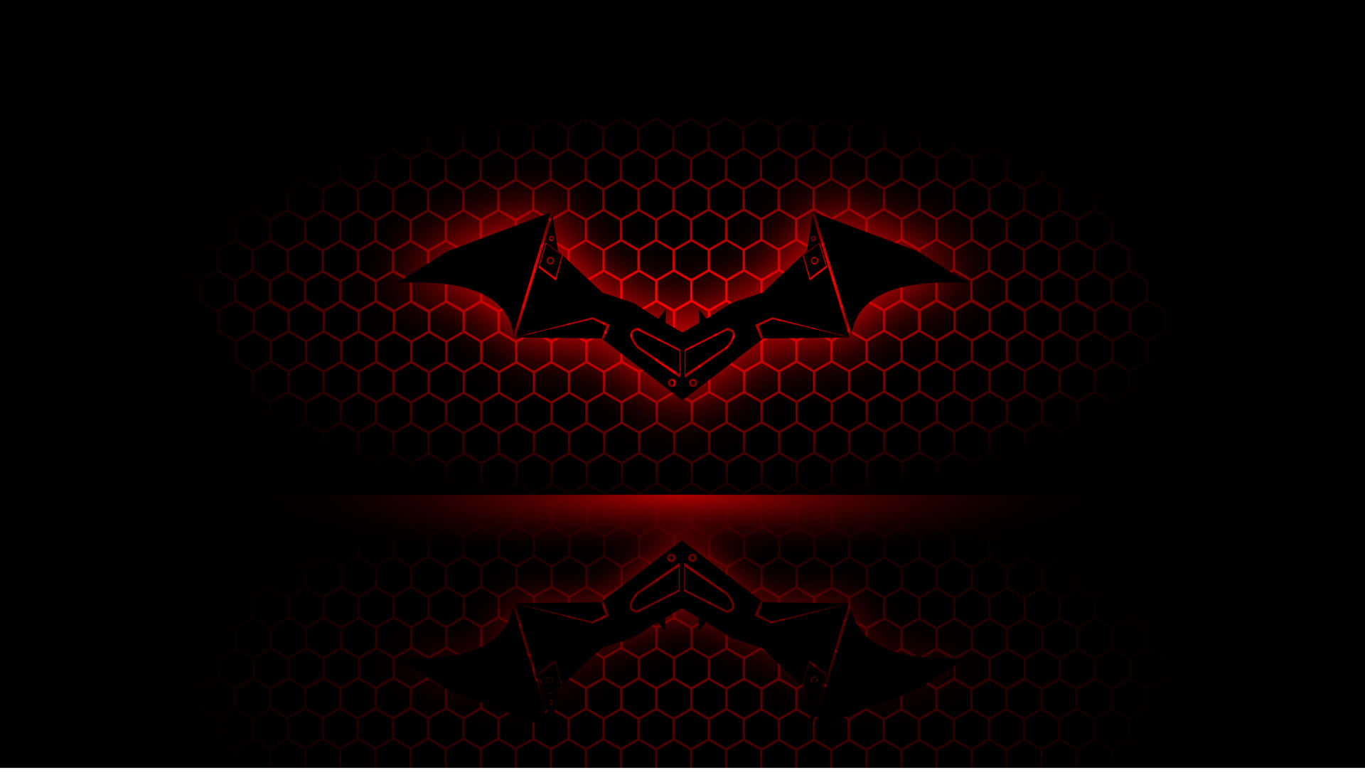 Download Bright Red Batman Logo In High Definition Wallpaper