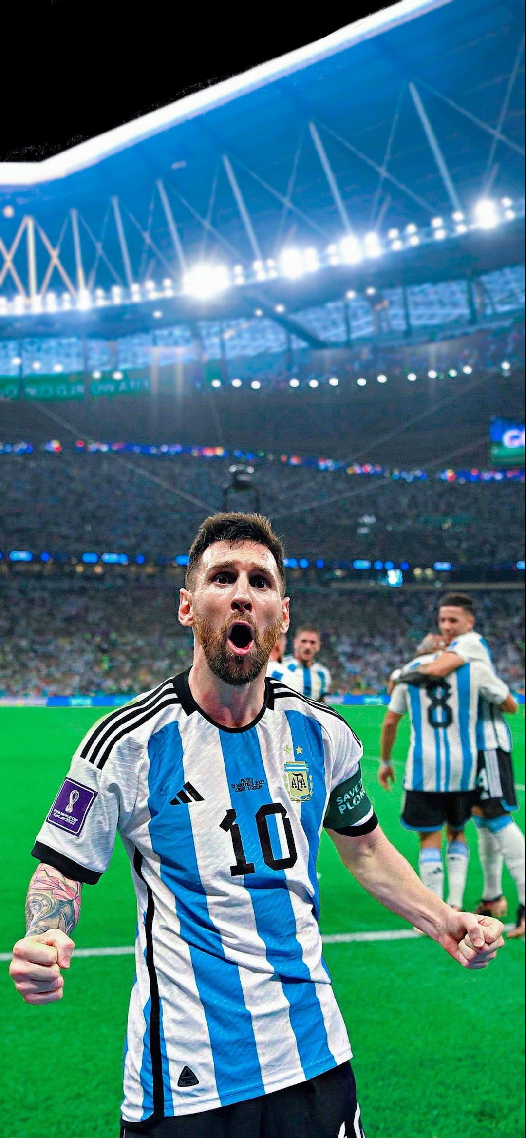 Free Download FIFA World Cup Qatar 2022 Argentina vs Mexico Messi 4K & HD Wallpaper for iPhone & Android Phones