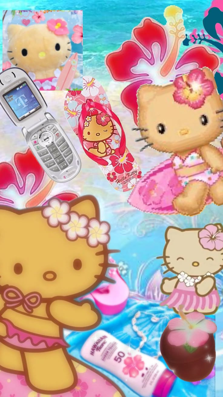 BEACH HELLO KITTYYY