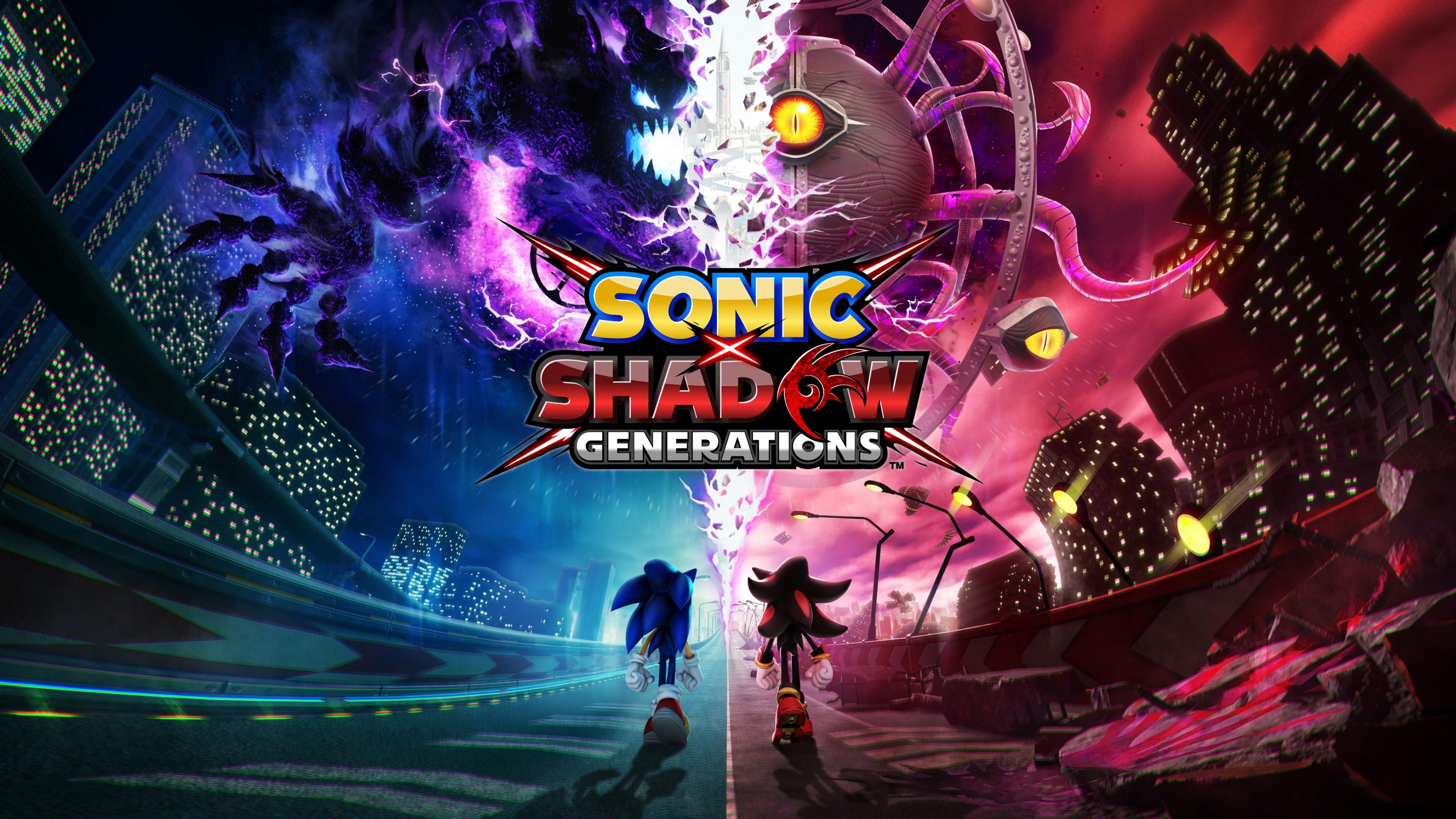 Sonic X Shadow Generations 4K Wallpaper