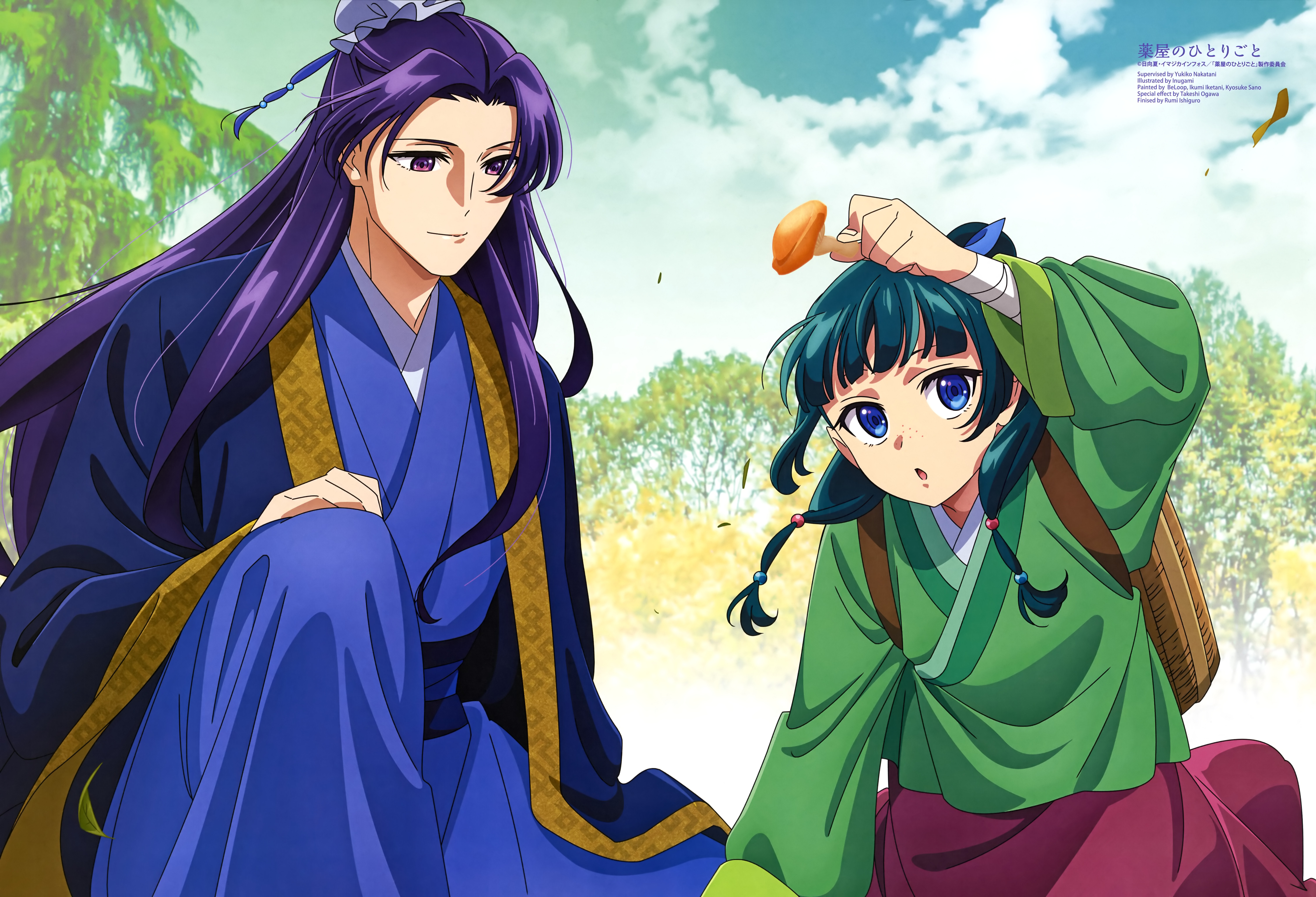 Jinshi and Maomao in Kusuriya no Hitorigoto 5K Wallpaper