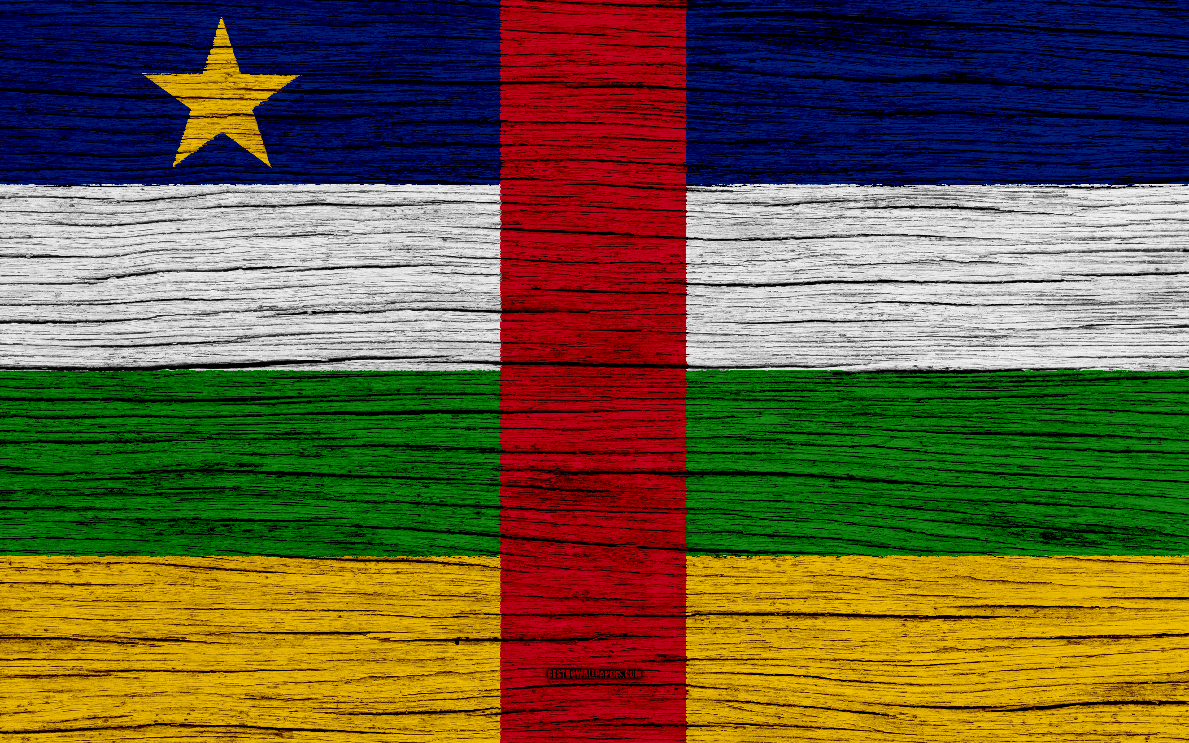 Central African Republic flag 4 x 6 inch