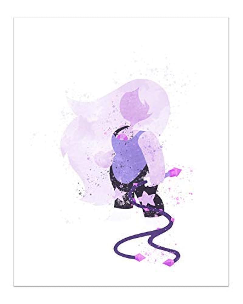 Crystal Watercolor Steven Universe Poster Prints of 6 (8x10) Minimalist Gems Fanart Wall Art Decor Lazuli: Buy Online at Best Price in UAE