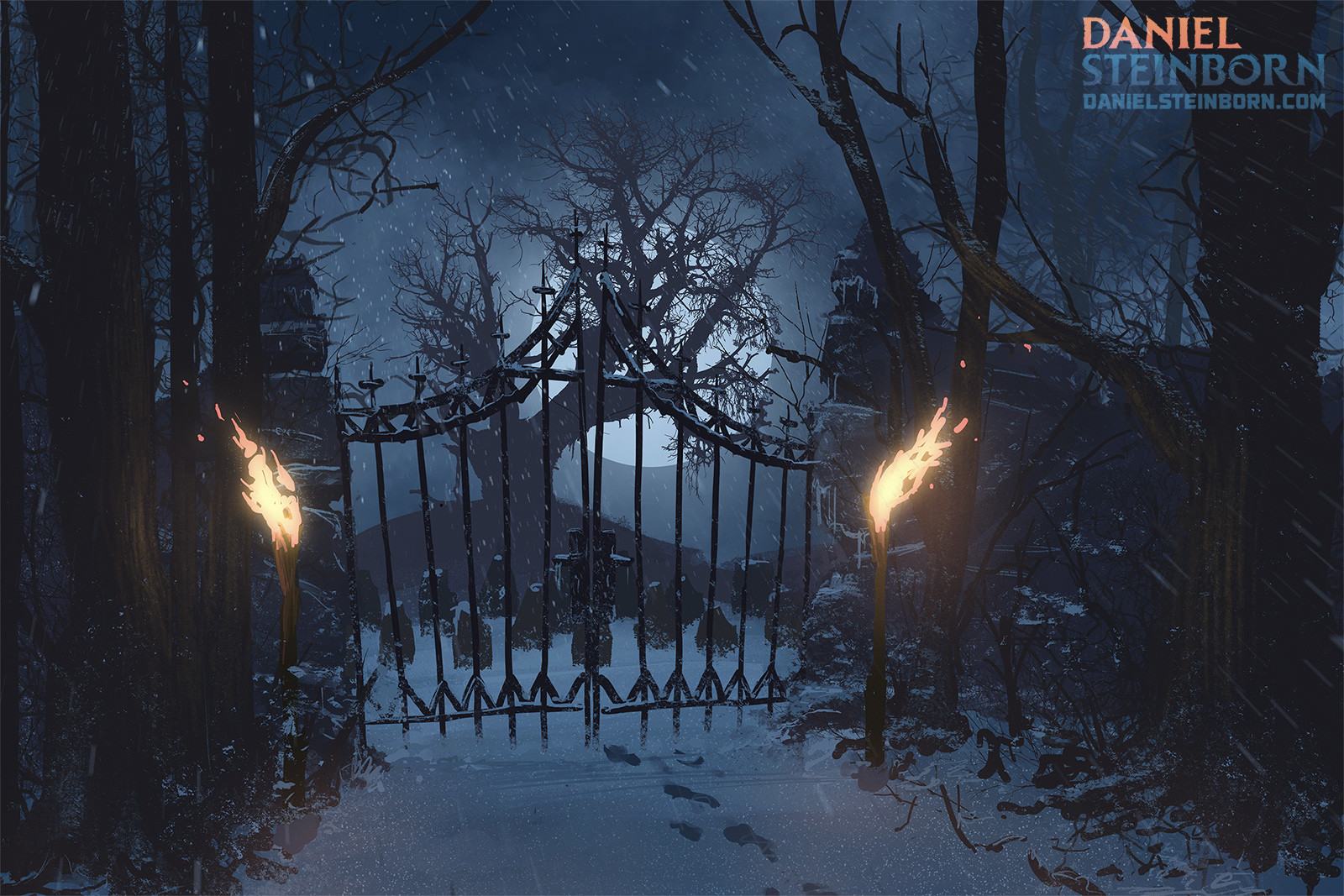 Graveyard In Winter
