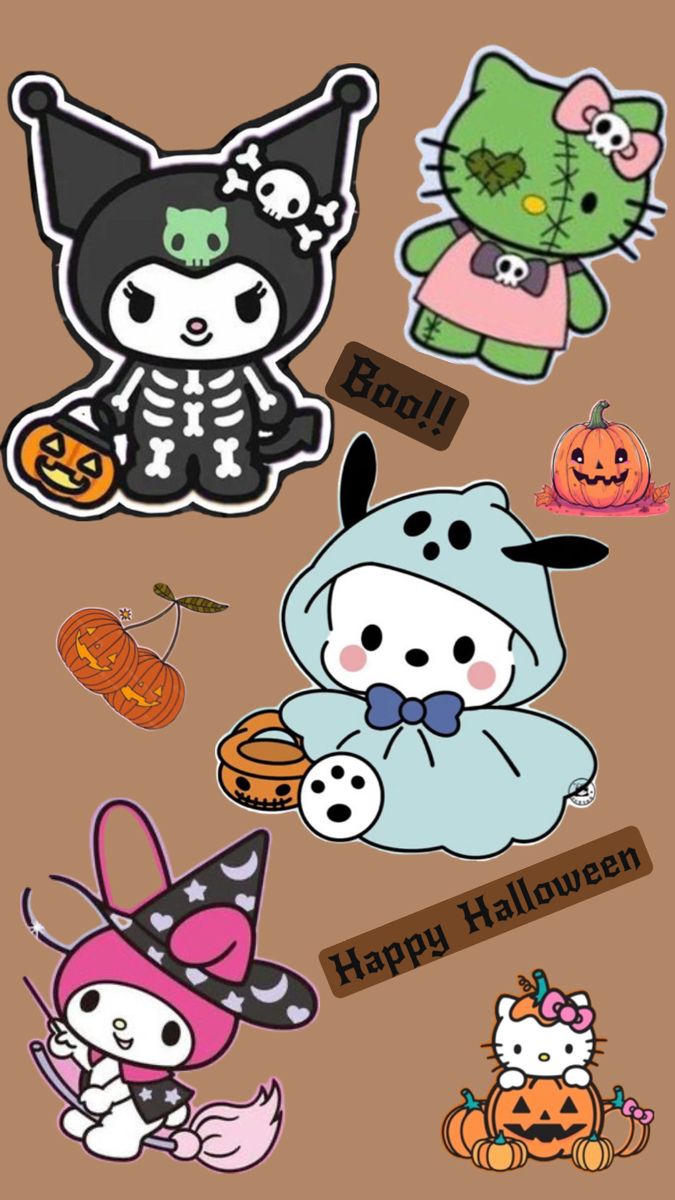 Hello Kitty & Friends in cute Halloween Costumes