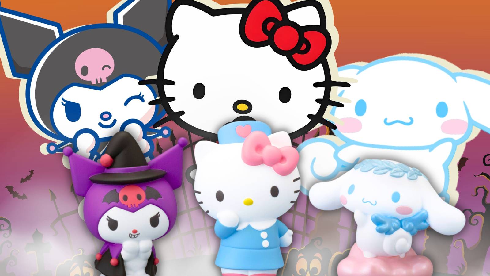 Bandai Releases Sanrio's Hello Kitty, Kuromi & More as New Halloween Collectibles