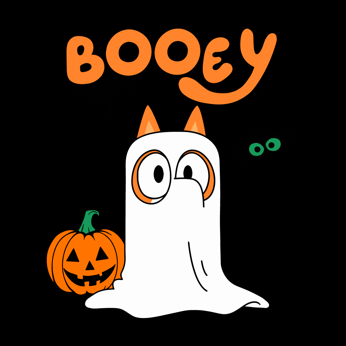 Booey Bluey Bingo Ghost Halloween SVG Digital Download Files
