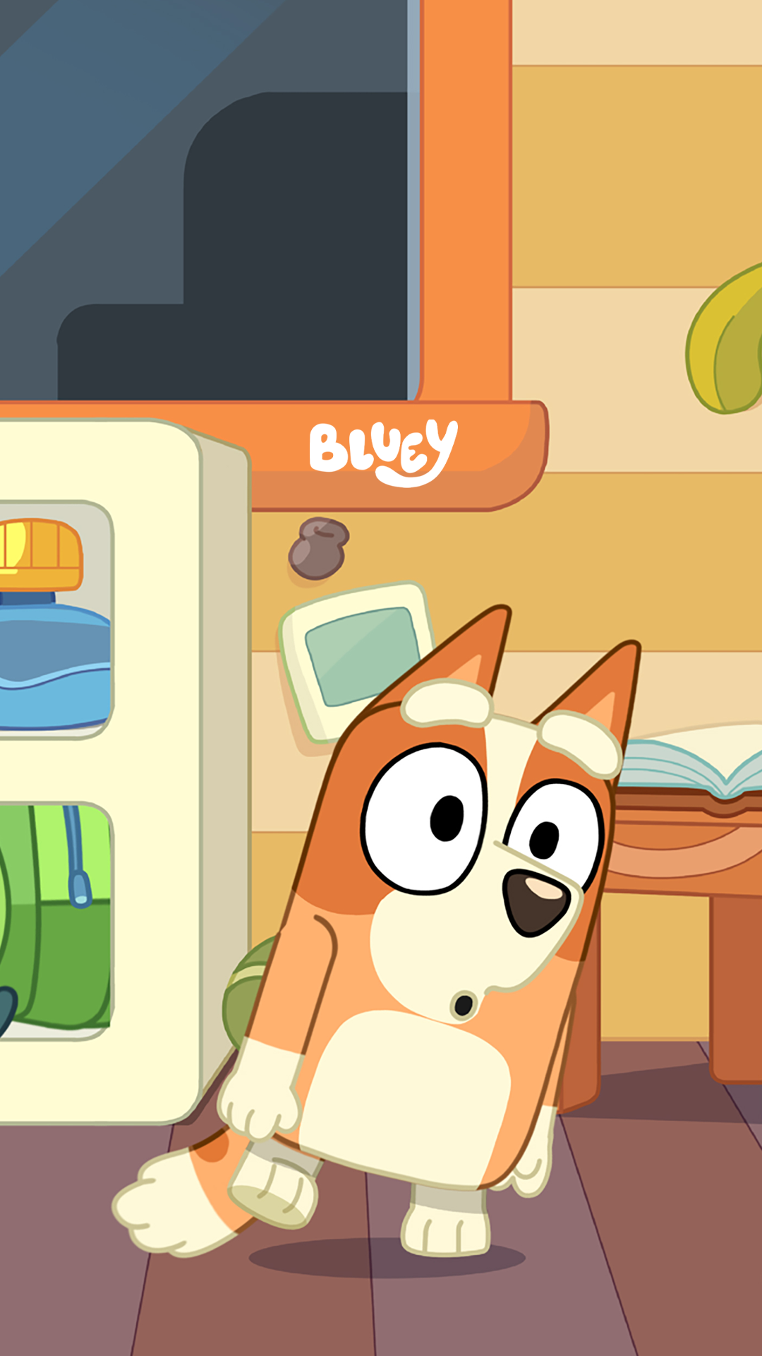 Free Bluey phone wallpaper: Halloween scare png picture