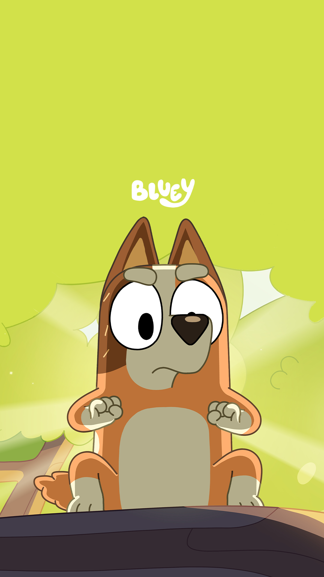 Free Bluey phone wallpaper: Halloween scare png picture