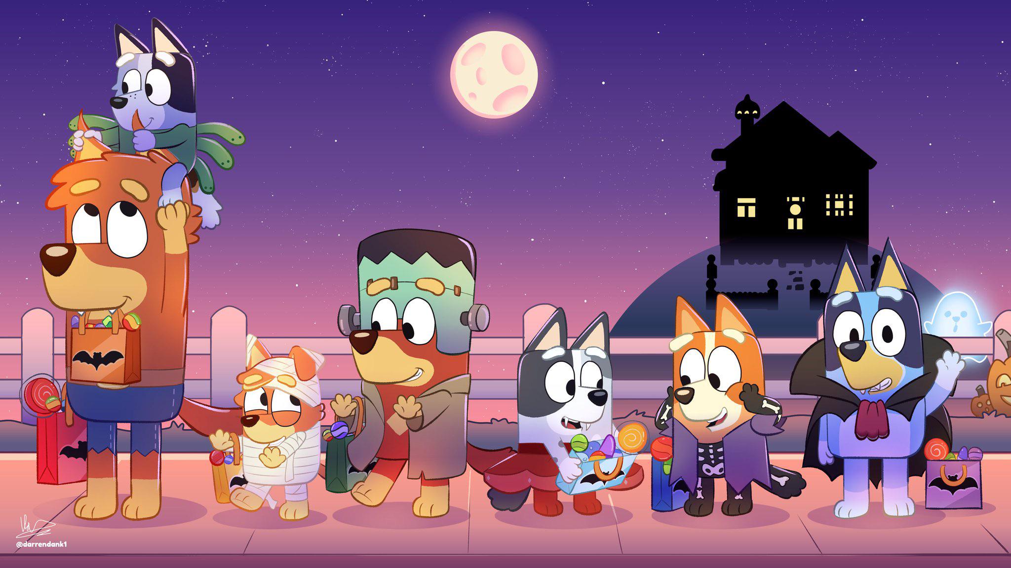 Happy Heelerween 2024! [Art by darrendank1]