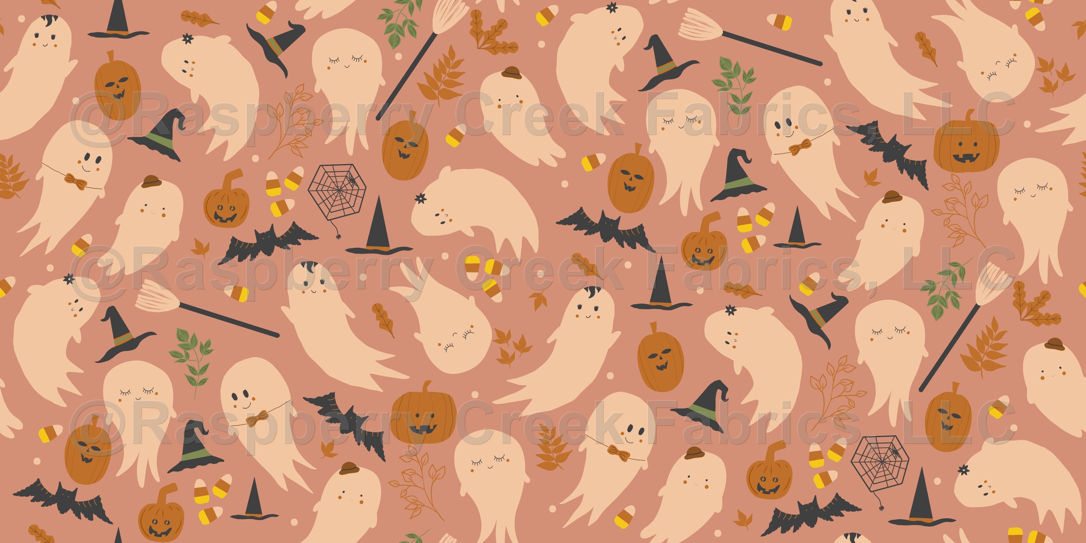 Not So Spooky Halloween Ghosts Witches Pumpkins