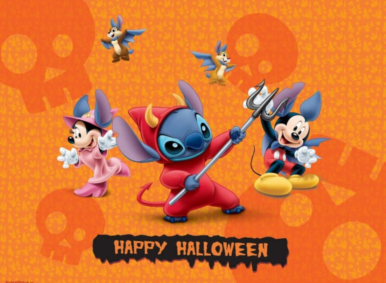 Stitch Halloween Background