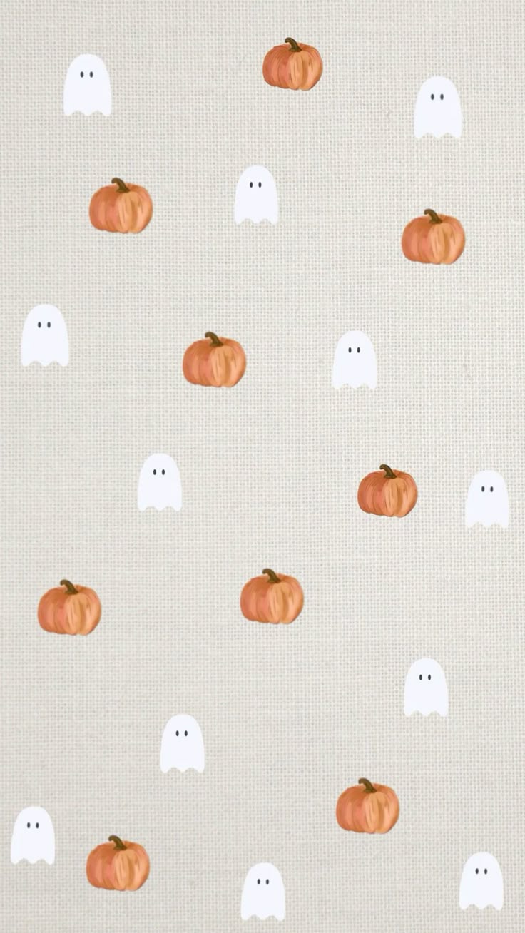 Fall Halloween wallpaper pumpkin and ghost wallpaper