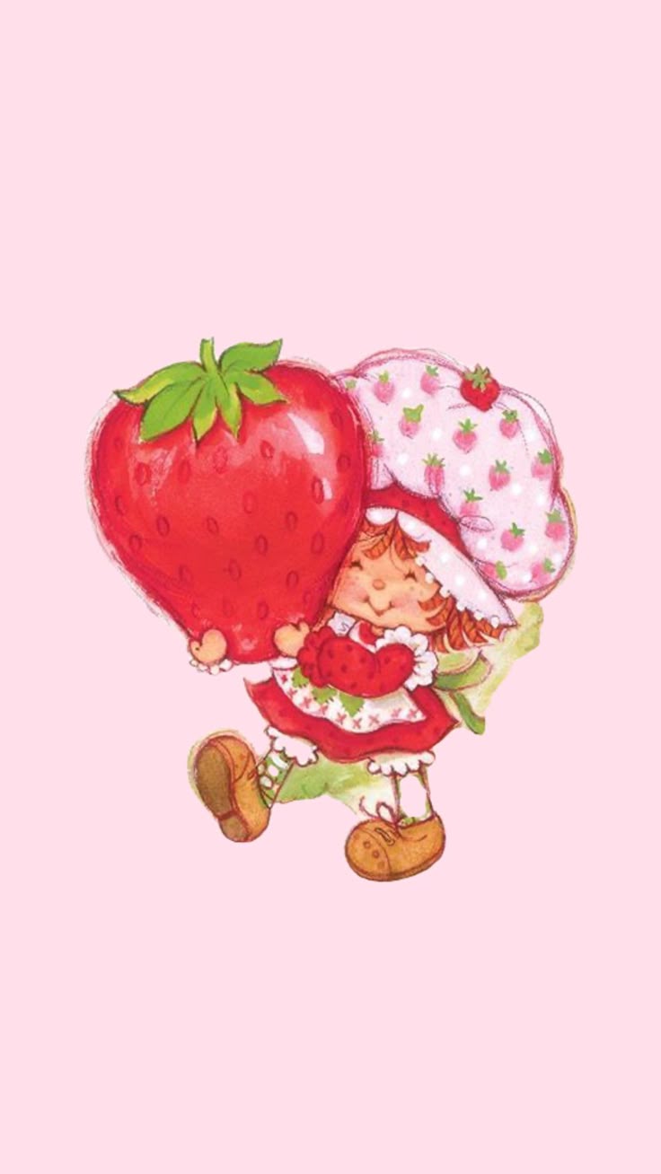 iPhone wallpaper, Hello kitty iphone wallpaper, Strawberry shortcake cartoon