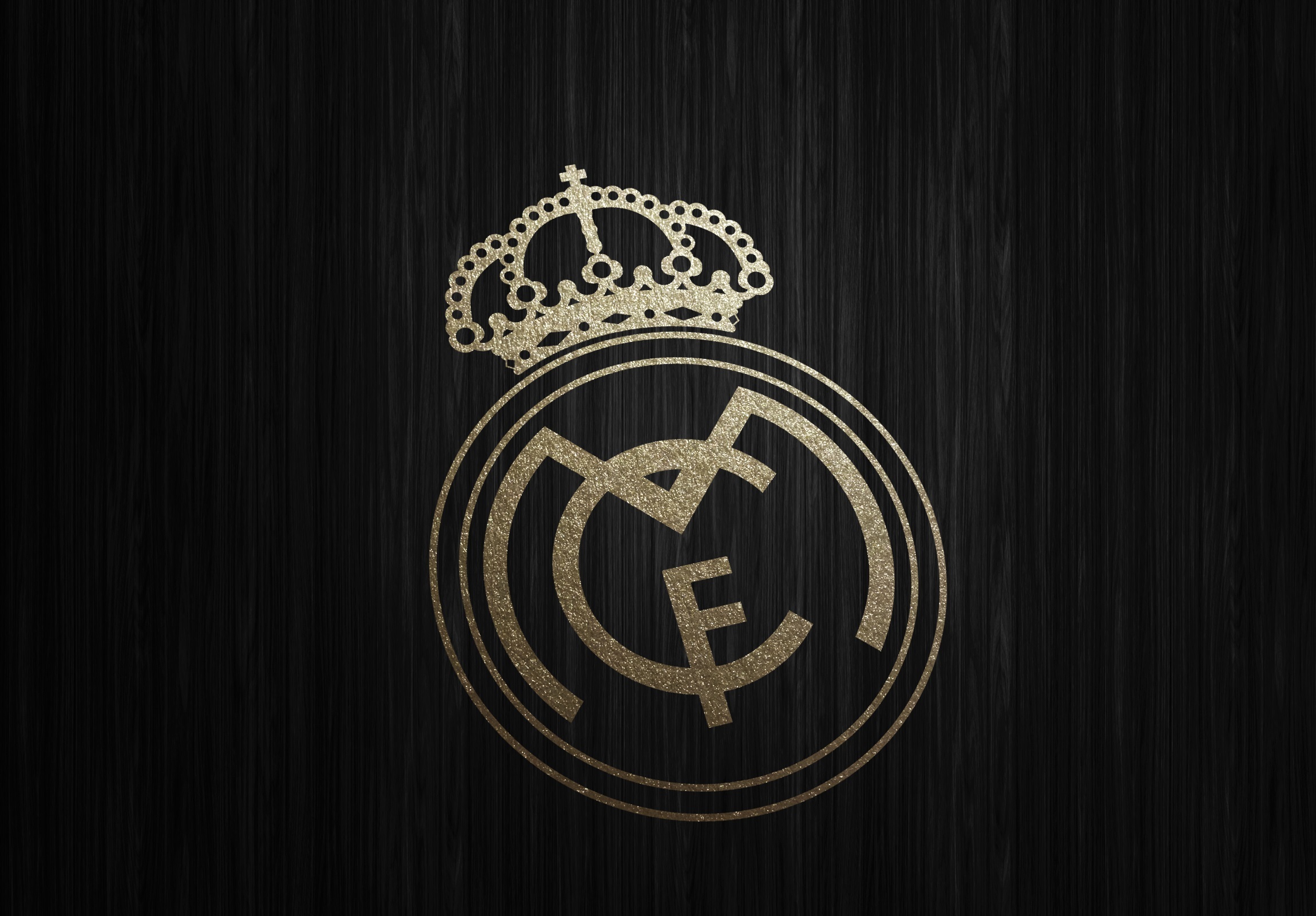 Wallpaper football, Spain, Real Madrid CF, gold wallpaper for mobile and desktop, section спорт, resolution 2300x1600