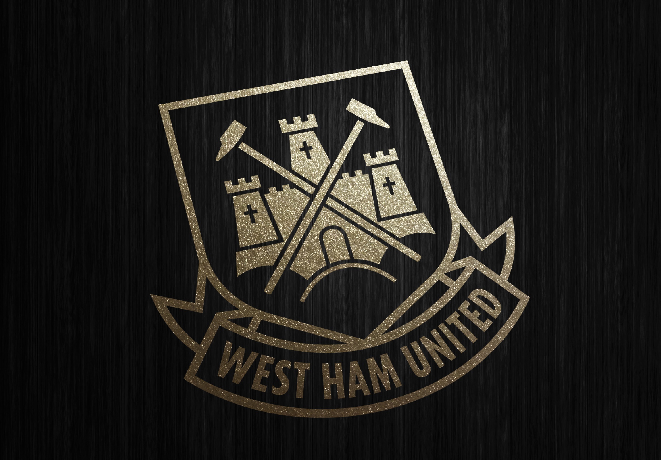 Wallpaper football, England, gold wallpaper, West Ham United for mobile and desktop, section спорт, resolution 2300x1600