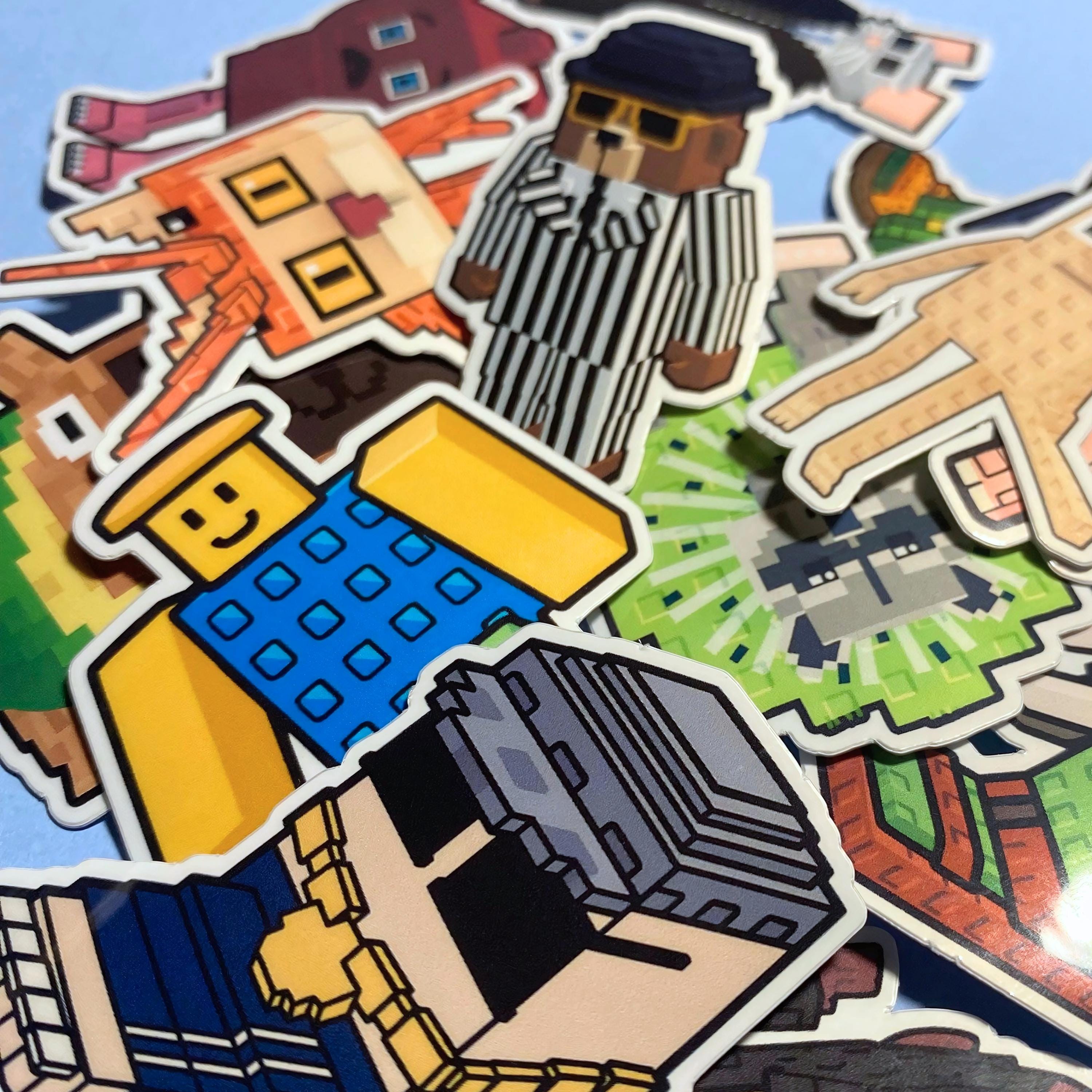 Roblox Steal A Brain Rot Inspired Stickers Proof Vinyl Laminated Stickers