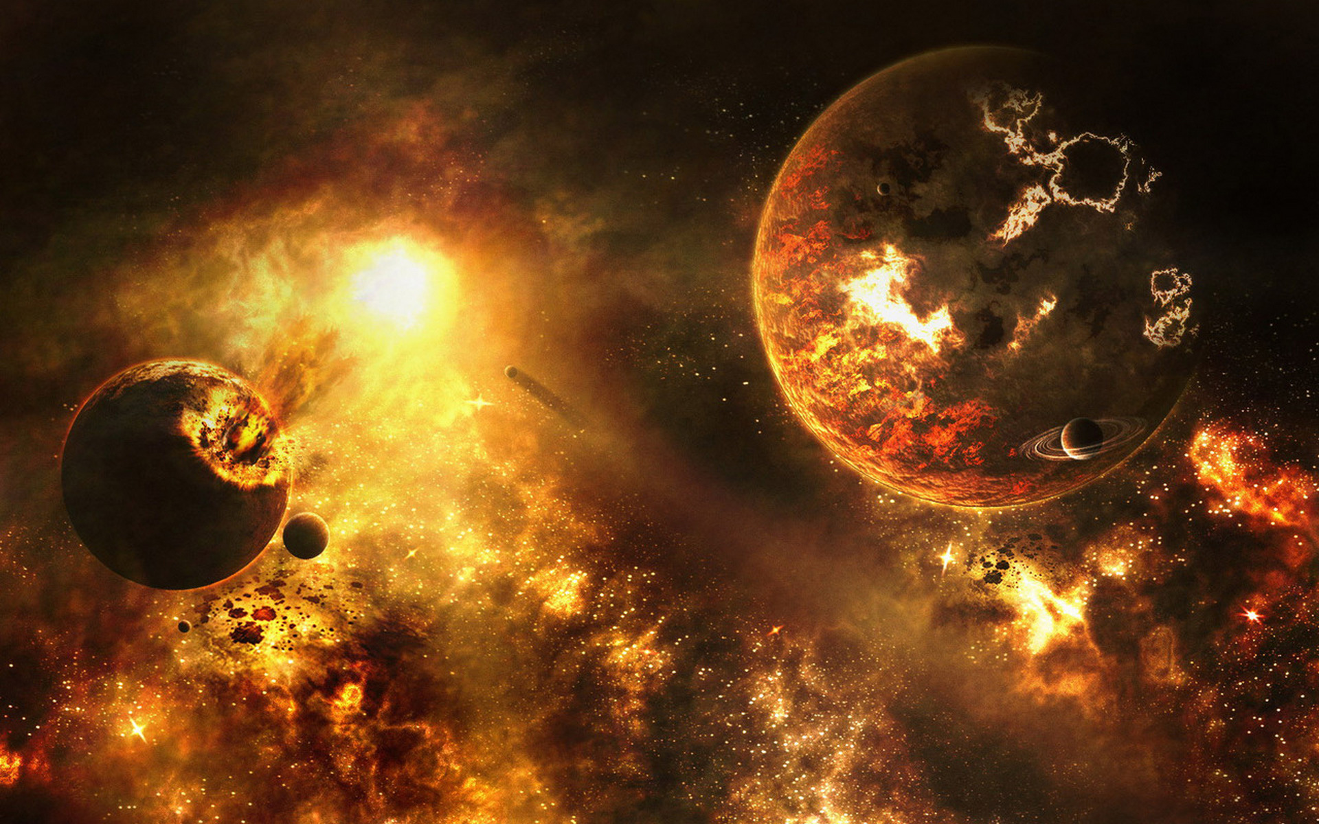 Download Sci Fi Explosion HD Wallpaper